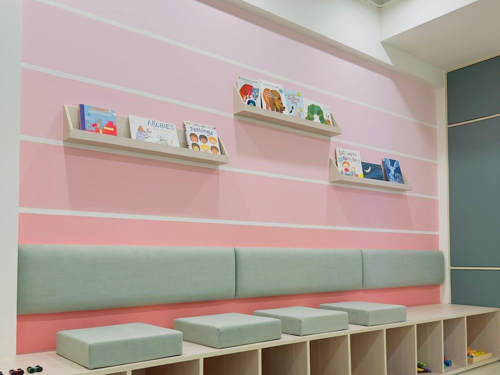 Children's play and reading corner at Swayam